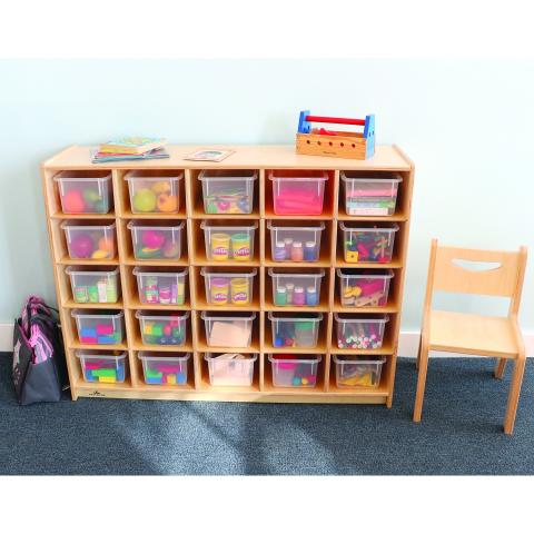 WB3225 - Cubby Storage Cabinet With 25 Trays