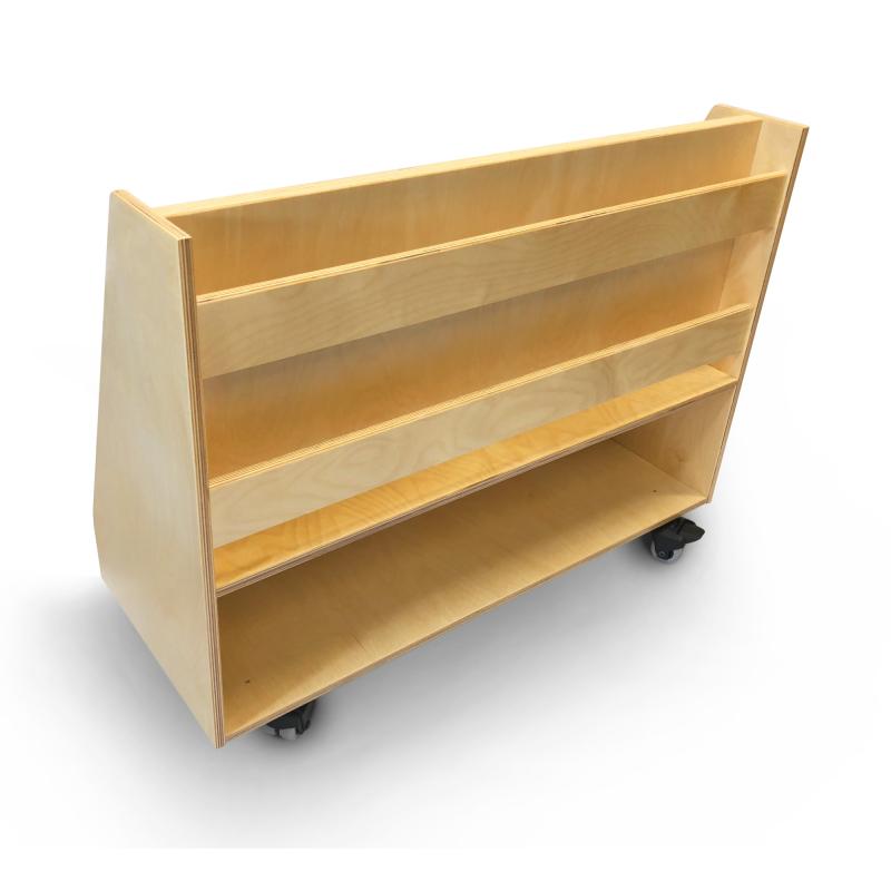 Deluxe Two Sided Mobile Book Display Stand Whitney Brothers