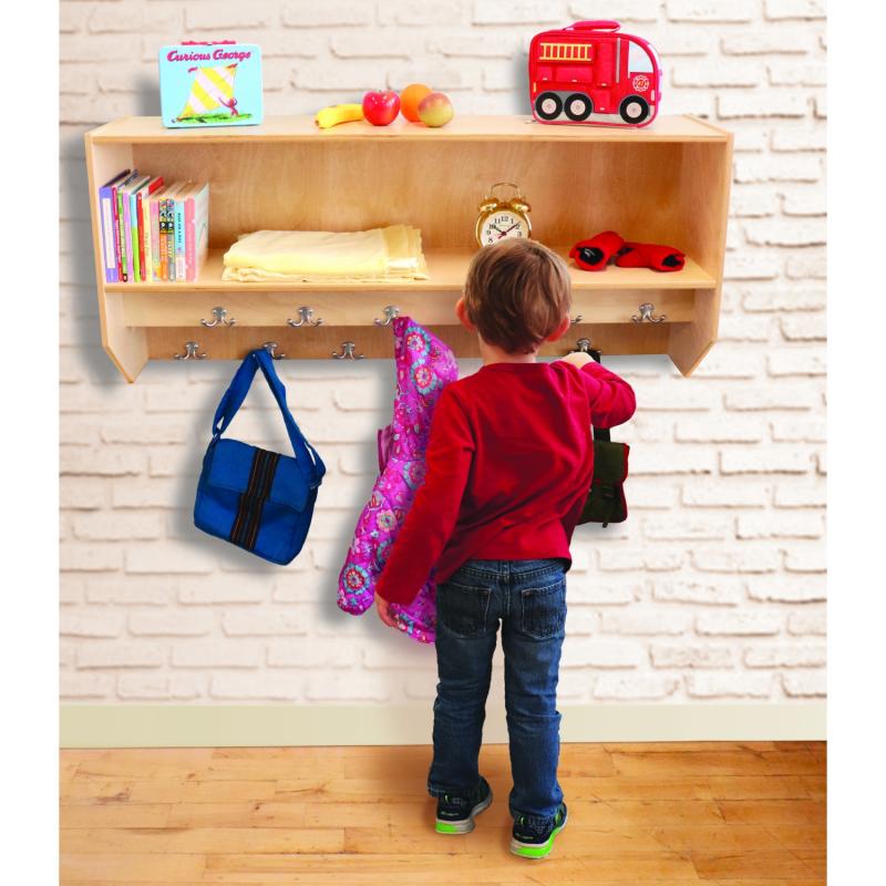 Double Row Wall Mounted Coat Rack Whitney Brothers