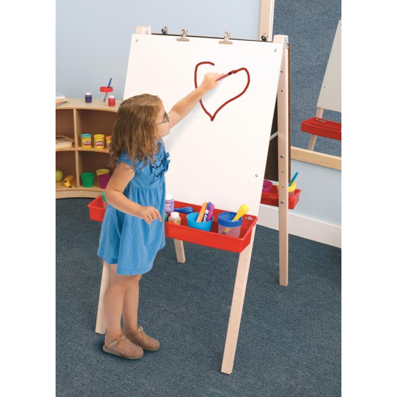 Adjustable Double Easel With Dry Erase Boards