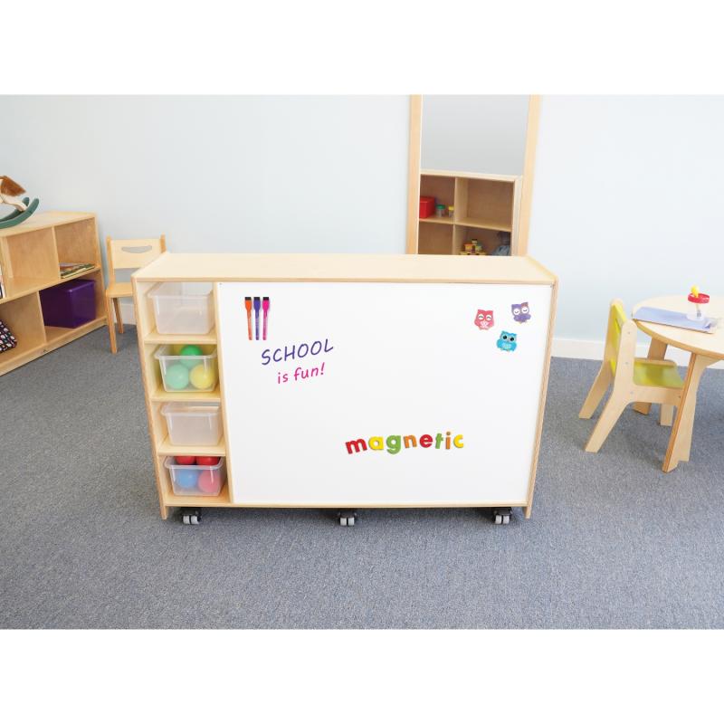 WB1768 - Magnetic Write And Wipe Mobile Cabinet
