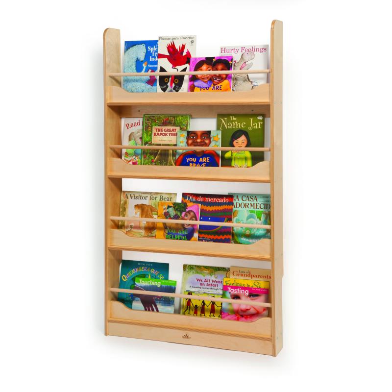 Wall Mounted Book Shelf Whitney Brothers, Wall Mounted Bookcase Shelves