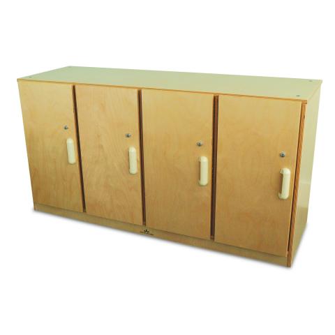 Sliding Doors Storage Cabinet Whitney Brothers Wb0716 Four Section Locking Backpack Storage