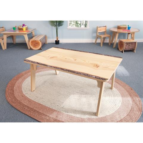 Nature View Live Edge Rectangle Table 18H_hero image