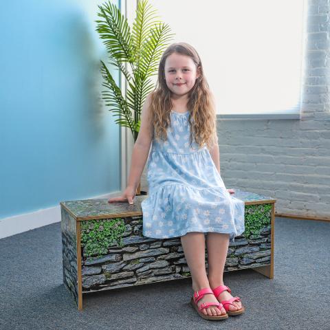 WB0956 Nature View Stone Wall Bench 14H_hero