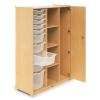 WB1810 - Teachers Wardrobe W/Trays & Locking Door