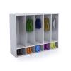 WB0659 - Whitney White Five Section Coat Locker