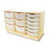 WB7003 - Clear Tray Triple Column Storage Cabinet