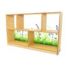 WB0248 - Nature View Acrylic Back Cabinet 30"H