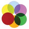 WB7724C - Color Wheel Circles - Set Of Six