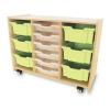 CH0284 Whitney Plus Green Tray Storage Cabinet