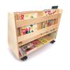 WB0136 - Deluxe 2 Sided Mobile Book Display Stand