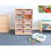 WB1671 - 10 Cubby Mobile Tray Storage Cabinet