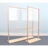 WB0534 Floor Standing Acrylic Partition 25"W