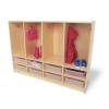 WB3404 - Toddler Eight Section Coat Locker With Trays