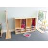WB3904 - Preschool 8 Section Coat Locker W/Trays