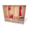 WB3904 - Preschool 8 Section Coat Locker W/Trays