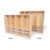 WB3904 & WB3404 - Preschool 8 Section Coat Locker W/Trays