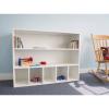 WB0660 Whitney White Cubby And Shelf Cabinet