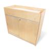 WB0688 - EZ Clean Birch Changing Cabinet w/Trays