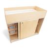 WB0688 - EZ Clean Birch Changing Cabinet w/Trays