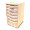 WB7001 - Clear Tray Single Storage Cabinet