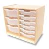 WB7002 - Clear Tray Double Storage Cabinet