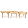 Nature View Live Edge Round Table 20H_three heights