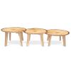 Nature View Live Edge Round Table 18H_three heights