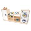 WB7070 Let's Play Toddler Kitchen Ensemble - White_silo with props