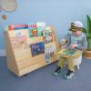 WB0136 - Deluxe 2 Sided Mobile Book Display Stand