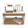 WB2722 outdoorED™ Mud Kitchen_silhouette with props_front view