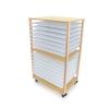 WB0878 Mobile Art Drying Rack - silo angle view no props