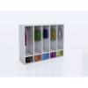 WB0659 - Whitney White 5 Section Coat Locker