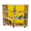 WB1823 - Back Curve-In Cabinet Yellow Acrylic Back